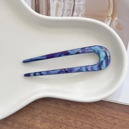 South Korea France Gold Label Blogger Same Small U-shaped Hairpin French Princess Head Maruko Head Flower Bud Hair Insertion
