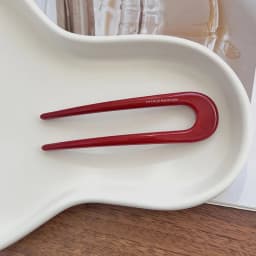 South Korea France Gold Label Blogger Same Small U-shaped Hairpin French Princess Head Maruko Head Flower Bud Hair Insertion