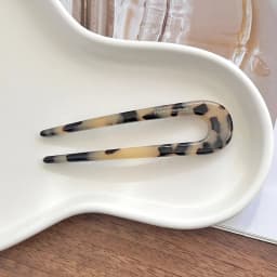 South Korea France Gold Label Blogger Same Small U-shaped Hairpin French Princess Head Maruko Head Flower Bud Hair Insertion