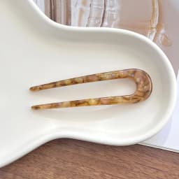 South Korea France Gold Label Blogger Same Small U-shaped Hairpin French Princess Head Maruko Head Flower Bud Hair Insertion