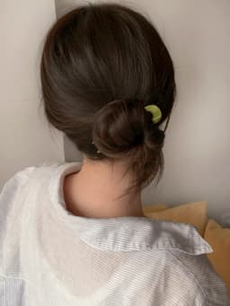 South Korea France Gold Label Blogger Same Small U-shaped Hairpin French Princess Head Maruko Head Flower Bud Hair Insertion