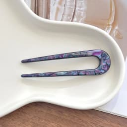 South Korea France Gold Label Blogger Same Small U-shaped Hairpin French Princess Head Maruko Head Flower Bud Hair Insertion