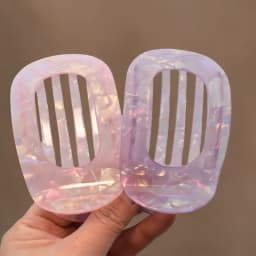 1 Piece Set Ladies Magic Color Large O-Shaped Hairpin Premium PVC Driving Lay Down Available Ladies Gift for Leisure Vacation
