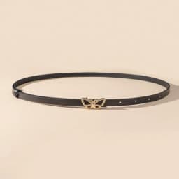 A Small Waist Belt with a Butterfly Buckle, Suitable for Dresses, Shirts and Jeans. It's a New Summer Style That Cinches the Wai