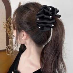 1pc Elegant Bubble Hair Clip Imitating Pearl Women's Ponytail Hair Shark Clip Fashion Versatile Hair Accessory Holiday Gifts