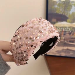 New Wide Glitter Headband For Women 2025 Trendy High Crown Sexy Shiny Party Hair Accessory Colorful Sparkly Hairband Gift Idea