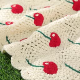 Y2K Cherry Print Lace Triangle Bandana, Vintage Hair Accessories for Women, Cute Holiday Head Wrap for Makeup & Daily Styling