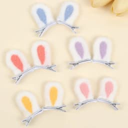 10Pcs Rabbit Ears Hair Clips Cute Cat Ear Hairpin Little Girl Kids Creative Cosplay Birthday Party Daily Accessories Headwear