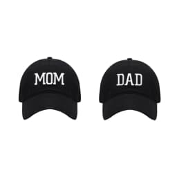 DAD MOM Embroidered Baseball Hat Retro Sports Casual Duck Tongue Hat Sun Hat