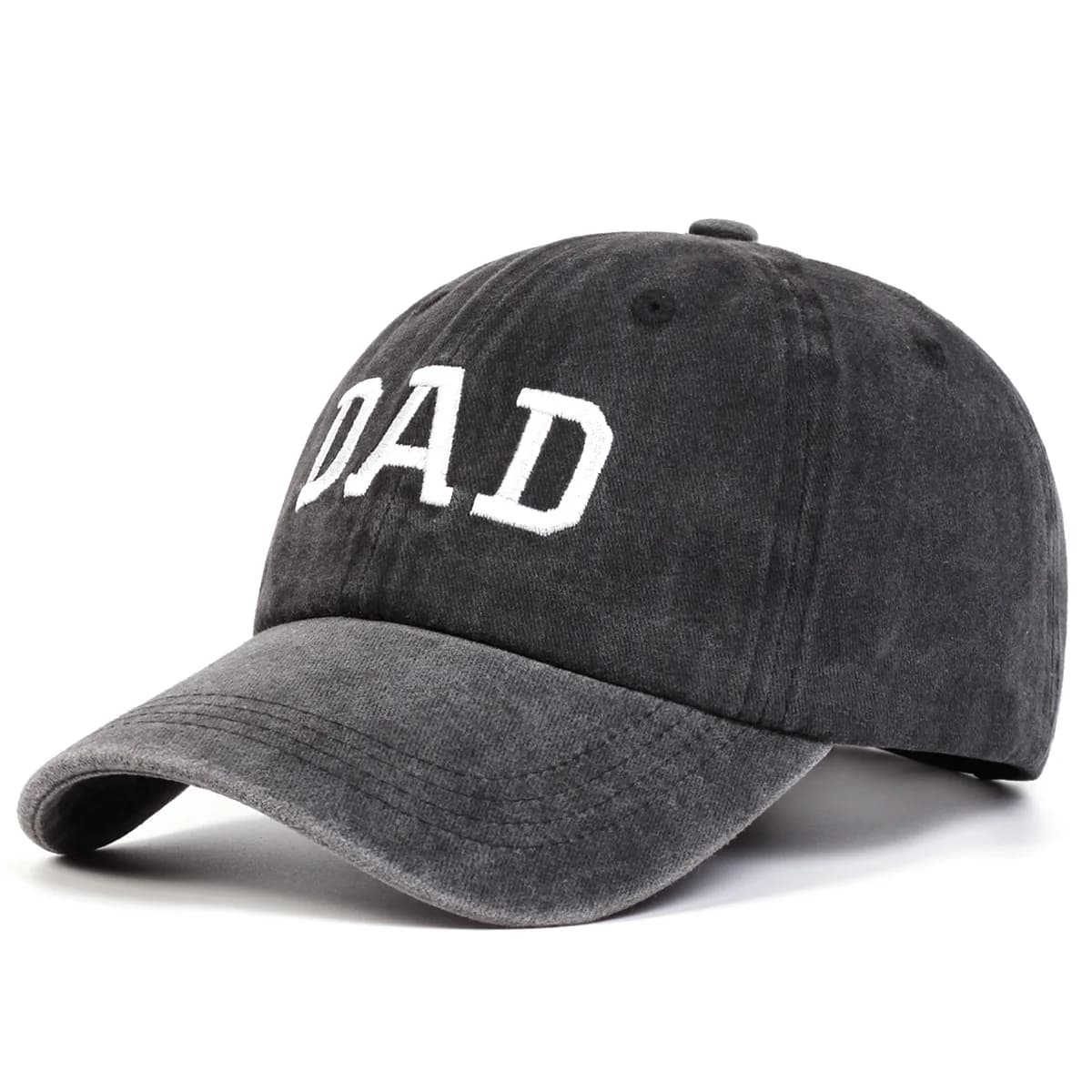 DAD MOM Embroidered Baseball Hat Retro Sports Casual Duck Tongue Hat Sun Hat