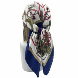 90*90cm Women Square Silk Scarf Luxury Brand Large Shawl Neckerchief Print Headband Female Foulard Bandana Wraps Hijab Scarves
