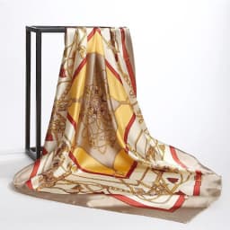 90*90cm Women Square Silk Scarf Luxury Brand Large Shawl Neckerchief Print Headband Female Foulard Bandana Wraps Hijab Scarves