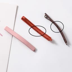 6PC Korean Simple Style Solid Khaki Pink Color Matte Hairpin Hairgrip for Girls Women Sweetly Hair Side Clips Accessories