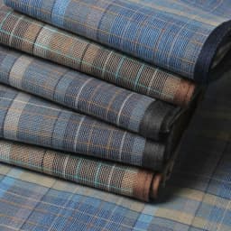 6PCS Fabric Handkerchief Thin Style Men's Business Plaid Western Cloth Outdoor Decorative Handkerchief Soft Sweat 15.7 Inch