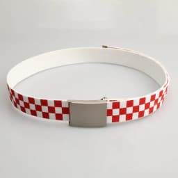 Trendy Classic Black and White Plaid Letter Belt Men's and Women's Ins Wind Overalls All-match Canvas Hip-Hop Student Belt
