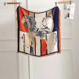 1 pcs 90x90cm Spring and Autumn Korean Version of Large Square Scarf Imitation Silk Scarf Bib All Fashion Headband