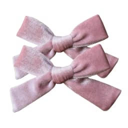 2 PCS Vintage Velvet 3.5 inch hair bow clips Baby Girls fabric piggy tail Hair clips Barrettes Hairpins Kids Hair Accessories
