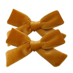 2 PCS Vintage Velvet 3.5 inch hair bow clips Baby Girls fabric piggy tail Hair clips Barrettes Hairpins Kids Hair Accessories