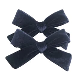 2 PCS Vintage Velvet 3.5 inch hair bow clips Baby Girls fabric piggy tail Hair clips Barrettes Hairpins Kids Hair Accessories