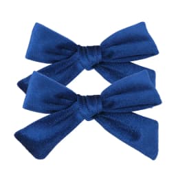 2 PCS Vintage Velvet 3.5 inch hair bow clips Baby Girls fabric piggy tail Hair clips Barrettes Hairpins Kids Hair Accessories