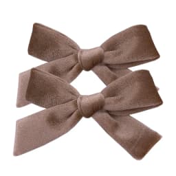 2 PCS Vintage Velvet 3.5 inch hair bow clips Baby Girls fabric piggy tail Hair clips Barrettes Hairpins Kids Hair Accessories