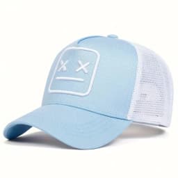 Fashion Robot Embroidered Baseball Hat for Men and Women Hip Hop Spring and Autumn Outdoor Adjustable Casual Hat Sunscreen Hat
