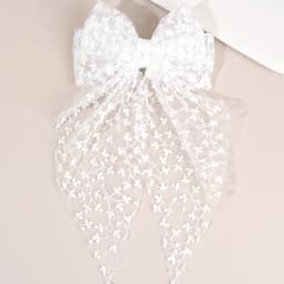 Sweet Lace Large Bow Hair Clip Elegant Embroidery Double-Layer Bownot Hairpin For Girls Korean Kids Accessories Headwear Gift