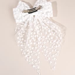 Sweet Lace Large Bow Hair Clip Elegant Embroidery Double-Layer Bownot Hairpin For Girls Korean Kids Accessories Headwear Gift