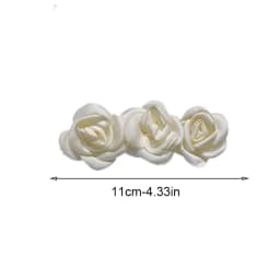 1pc ultra-fantasy camellia hair clip temperament mesh side clip bangs clip top clip spring clip hairpin floral hair accessory