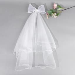 White Tulle Hair Clips For Girls Fairy Mesh Bow Large Hairpin Flower Barrette Summer Party Wedding Women Headdress Accessories