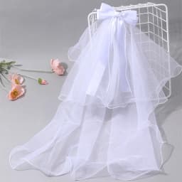 White Tulle Hair Clips For Girls Fairy Mesh Bow Large Hairpin Flower Barrette Summer Party Wedding Women Headdress Accessories