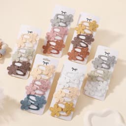 RAINBOW BOWS Ins Style Daisy Flower Hair Clip Set for Baby Girls Lovely Hair Bang Clips Hairgripes Barrette Kid Hair Accessories