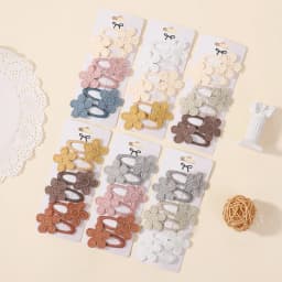 RAINBOW BOWS Ins Style Daisy Flower Hair Clip Set for Baby Girls Lovely Hair Bang Clips Hairgripes Barrette Kid Hair Accessories