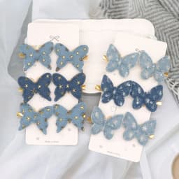 6/12Pcs Colorful Glitter Butterfly Hair Clips Girl Hairpins Barrettes Women Sweet Hair Ornament Fashion Hair Accessories
