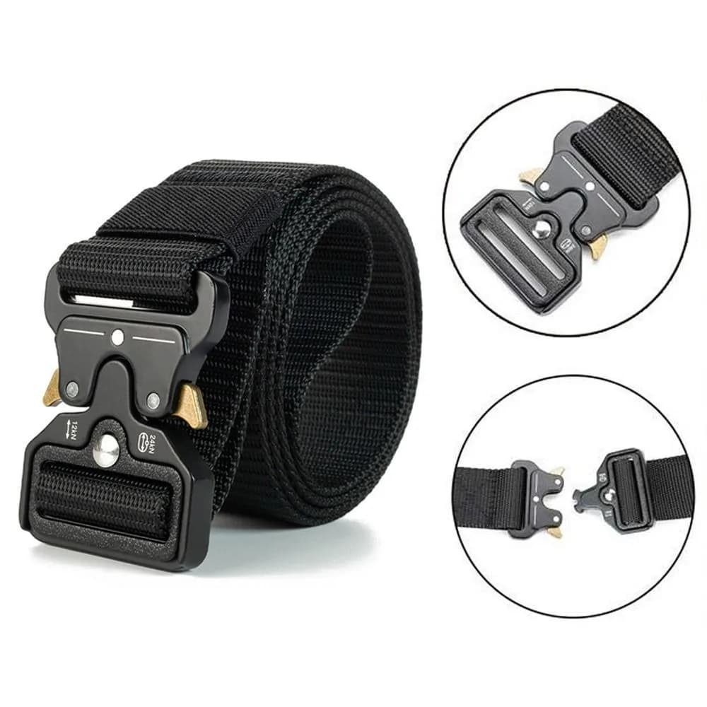 High Quality Outdoor Sport Men Belt Big Size Cloth Fabric Buckle Belt Combat Canvas Belt Outdoor Hunting