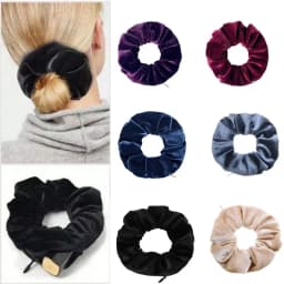 1PC Portable Hidden Safe Sight Secret Hair Tie Storage Case Hair Scrunchie With Zipper Hide Key Cash Jewelry Hair Accessories