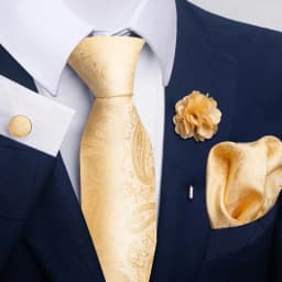 Brand Fashion Luxurious Green Floral Necktie Pocket Square Cufflinks Brooch Set Man Suit Accessories Birthday Present