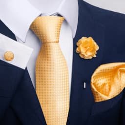 Brand Fashion Luxurious Green Floral Necktie Pocket Square Cufflinks Brooch Set Man Suit Accessories Birthday Present