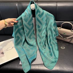 2025 Latest Women Silky Kerchief Shawl Bufanda Fashion Jacquard Scarf Ethnic Travel Scarves Printed Decorative Sun Protection