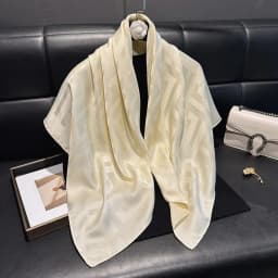 2025 Latest Women Silky Kerchief Shawl Bufanda Fashion Jacquard Scarf Ethnic Travel Scarves Printed Decorative Sun Protection