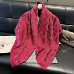 2025 Latest Women Silky Kerchief Shawl Bufanda Fashion Jacquard Scarf Ethnic Travel Scarves Printed Decorative Sun Protection