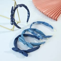 2Pcs Trendy Bow Hair Bands Girls Sweet Vintage Knotted Headband Head Hoop Children Kids Women Korean Style Headdress Accessories