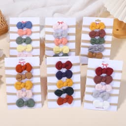 20Pcs/Set Cotton Baby Bows Headband Nylon Headbands Hair Bands for Children Girls Soft Hairband Toddler Random Hair Accessories