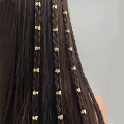40pcs Hair Braid Rings Clips Dread Locks Hair Braiding Metal Quincunx Hollow Hair Rings for DIY Wig Dreadlocks Accessories