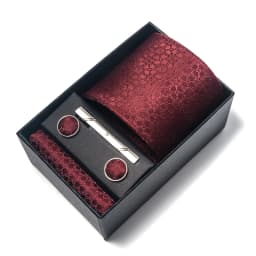 High Grade Holiday Gift Box Brand 8 cm Blue Paisley Tie Handkerchief Cufflink Set Men Necktie Clothing Accessories Birthday Gift