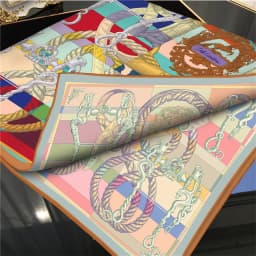 Brand Silk Scarves Horse Rope Printed Twill Silk Scarf Women Shawls Luxury Design Hijab Fashion Square Curled Scarf Neckerchief