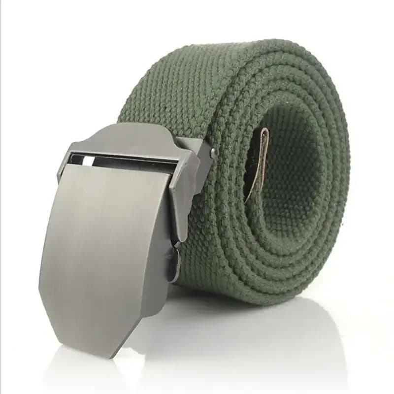 Men&women Canvas Belt Solid Alloy Buckle Luxury Jeans Belts For Men Vintage Tactical Belt Military Nylon Strap Male