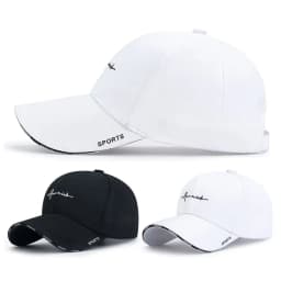 Summer Sunscreen Adjustable Sun Hats Cotton Solid Color Baseball Cap Sunscreen Hat Women