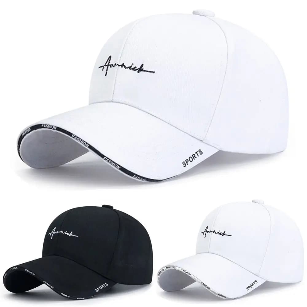 Summer Sunscreen Adjustable Sun Hats Cotton Solid Color Baseball Cap Sunscreen Hat Women