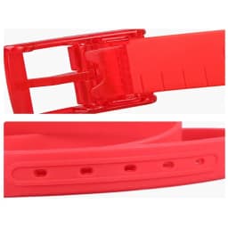 Silicone Belt Square Pin Buckle Belts for Jeans Pants Chic Metal free Waistband Luxury Brand Design